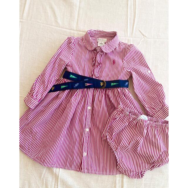 Ralph Lauren(ラルフローレン)の美品　ラルフローレン　キッズ　ワンピース キッズ/ベビー/マタニティのキッズ服女の子用(90cm~)(ワンピース)の商品写真