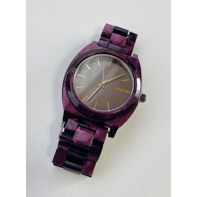 【電池新品の美品】NIXONのTIME TELLER ベルベットパープルカラー☆