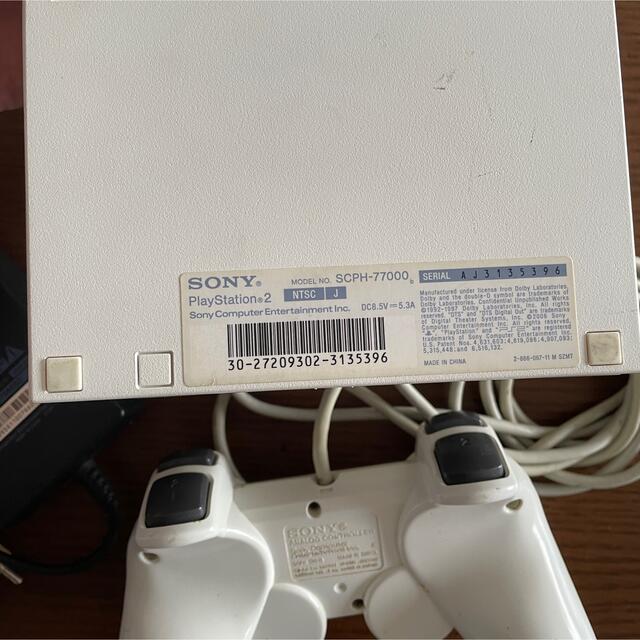 ソニー PS2 プレステ2 薄型ホワイト 本体 SCPH-77000 ジャンク品 6