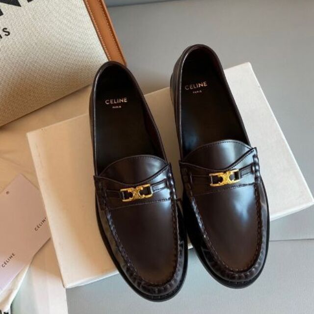 CELINE ルコ トリオンフカーフスキンローファー - gewozu.at
