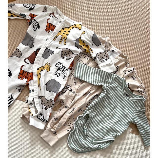 H&M(エイチアンドエム)のH&M 新生児　ロンパース  キッズ/ベビー/マタニティのベビー服(~85cm)(ロンパース)の商品写真