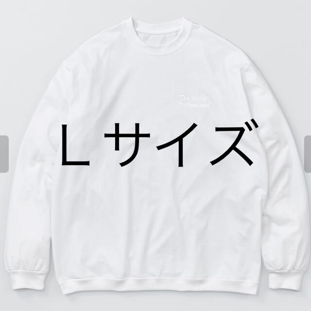 メンズＬ ENNOY  LONG SLEEVE HEM RIB TEE (WHITE)