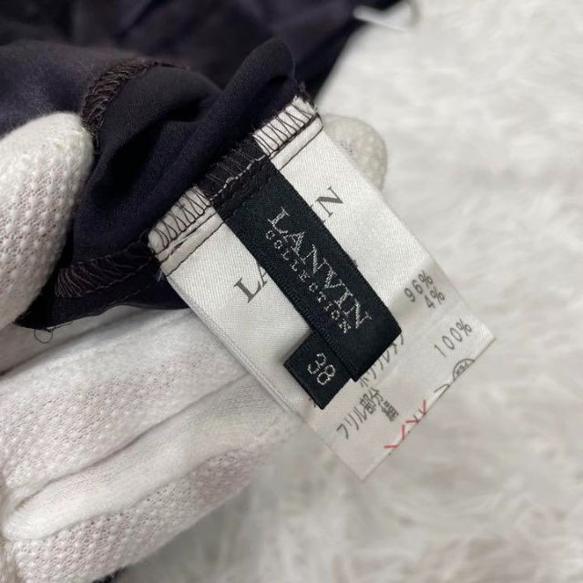 LANVIN(ランバン)の定価63000円✨新品未使用✨ランバン　シルク96% ノースリーブシャツ　M レディースのトップス(タンクトップ)の商品写真