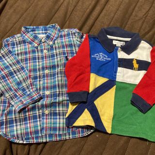 ラルフローレン(Ralph Lauren)のbaiya ラルフローレン ベビー キッズ チェック シャツ ポロシャツ 70(シャツ/カットソー)