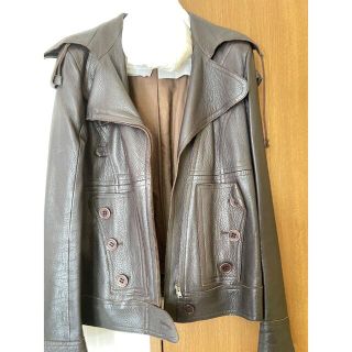 クロエ(Chloe)のクロエ　レザージャケット　　Chloe calf skin jacket(ライダースジャケット)