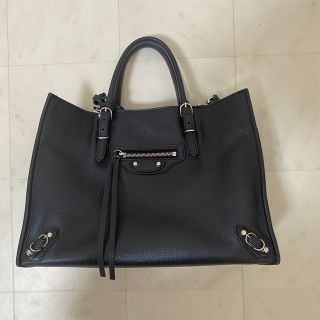 バレンシアガ(Balenciaga)のバレンシアガ　ペーパー　A6サイズ　ブラック(ハンドバッグ)