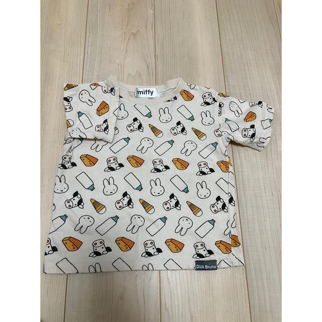 しまむら(シマムラ)のミッフィー 総柄 Tシャツ キッズ/ベビー/マタニティのキッズ服男の子用(90cm~)(Tシャツ/カットソー)の商品写真