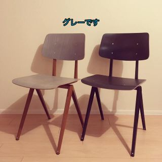 アクタス(ACTUS)のガルファニタス　MODEL S.16 CHAIR グレイ / ロームブラウン(ダイニングチェア)