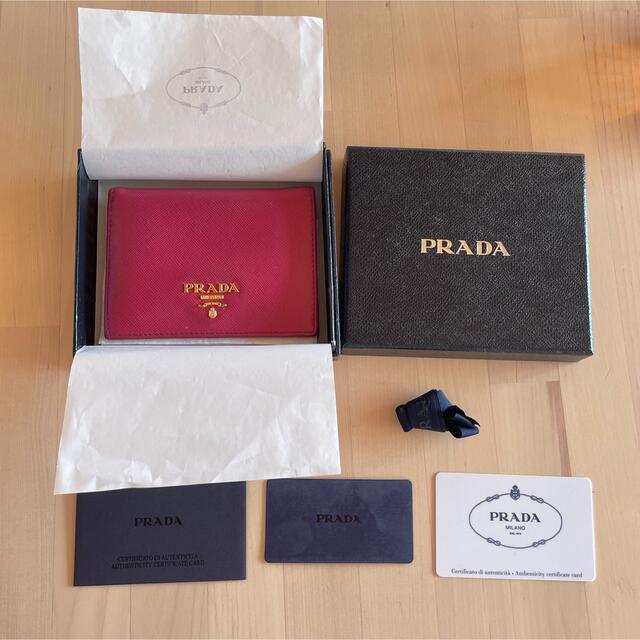 PRADA サフィアーノ　二つ折り財布　箱あり　レディース