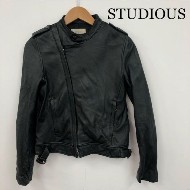 STUDIOUS ライダースジャケット レザージャケット size1 羊革