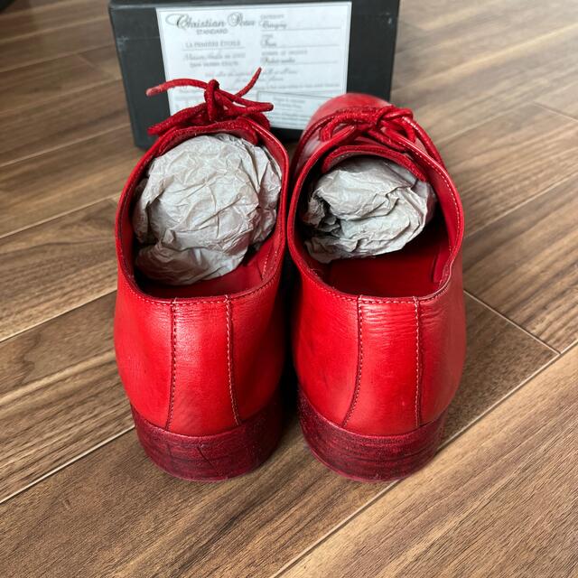 CHRISTIAN PEAU - レッド革靴men'sの通販 by @i's shop CHRISTIAN PEAU - レッド革靴men'sの通販 by @i's shop