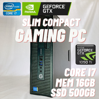 新品本物】 www 【省スペース】ゲーミングPC GTX1050ti Core i7