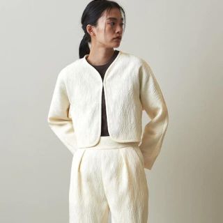 スティーブンアラン(steven alan)のスティーブンアラン　Wave Jacquard Short Jacket(ノーカラージャケット)