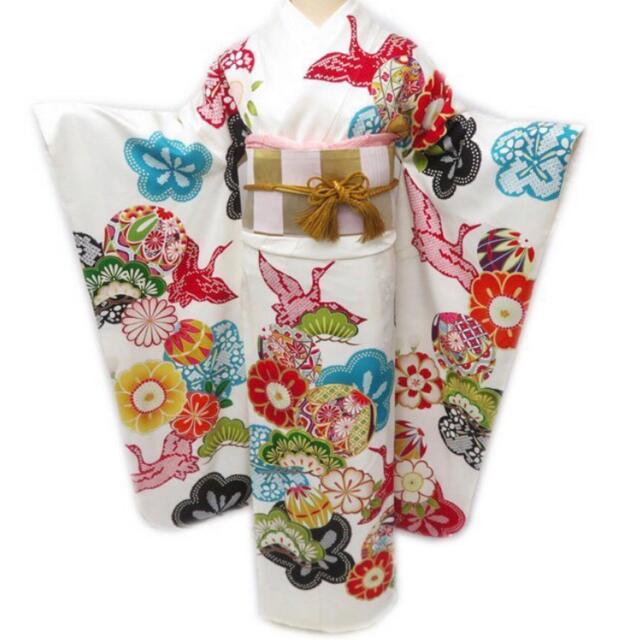 定期入れの 鶴 鞠 花 松 正絹 振袖 着物 成人式 振袖 - evacenter.com