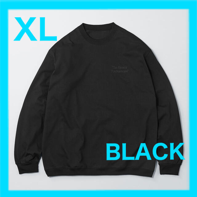 XLサイズ Long sleeve hem rib tee BLACK - beaconparenting.ie