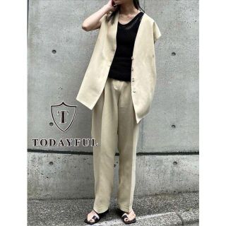 TODAYFUL - TODAYFUL Collarless Twill Vest size38の通販 by bull39's