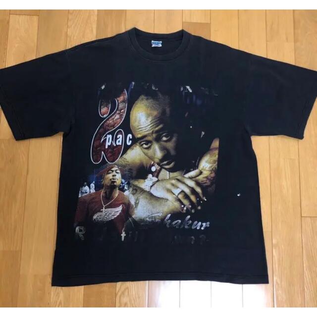 ヴィンテージサイズTupac 2pac 90s  vintage rap tee ラップティーズ