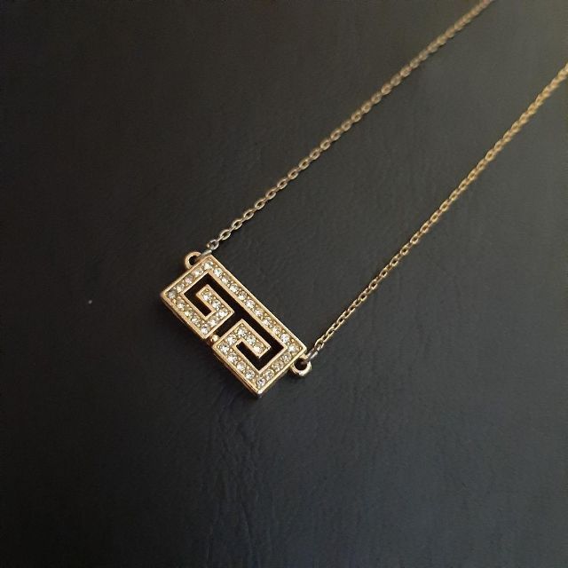 【良品】GIVENCHY ジバンシー ネックレス GGロゴ ラインストーン | フリマアプリ ラクマ