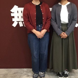 ムジルシリョウヒン(MUJI (無印良品))のMUJI　無印良品　太番手天竺編みカーディガン　カーディガン　agnès b.(カーディガン)