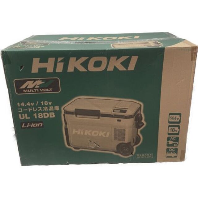 HiKOKI(ハイコーキ) 14.4/18V ミニ 冷蔵庫 UL18DB(WM) スマホ/家電/カメラの生活家電(冷蔵庫)の商品写真