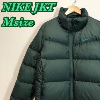 【希少】メンズ ダウンジャケット NIKE  グリーン  カーキ 肉厚