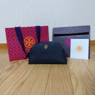 トリーバーチ(Tory Burch)のTORY BURCH　ポーチ　ネイビー　紙袋付(ポーチ)