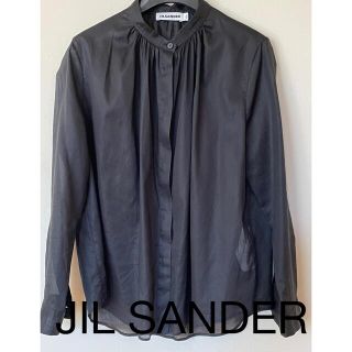 ジルサンダー(Jil Sander)のご購入頂けません。JIL SANDER コットンブラウス黒 36(シャツ/ブラウス(長袖/七分))