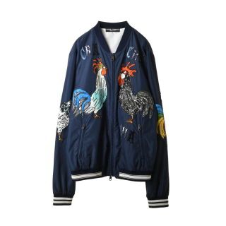 ドルチェアンドガッバーナ(DOLCE&GABBANA)のDOLCE&GABBANA ルースター スパンコール ボンバー ジャケット(ブルゾン)