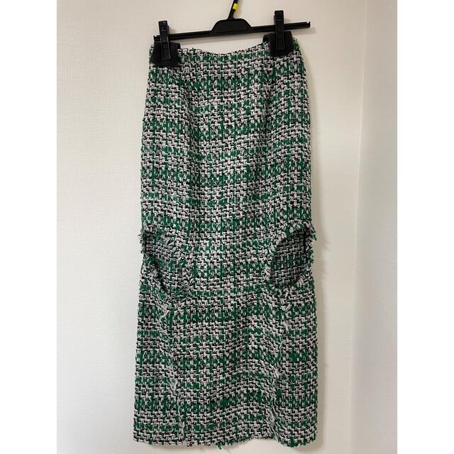 LE CIEL BLEU(ルシェルブルー)の新品未使用★IRENE Mix Tweed Skirt /アイレネ　スカート レディースのスカート(ロングスカート)の商品写真