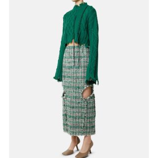 ルシェルブルー(LE CIEL BLEU)の新品未使用★IRENE Mix Tweed Skirt /アイレネ　スカート(ロングスカート)