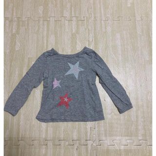 ベビーギャップ(babyGAP)のGAP 星柄グレーロングTシャツ　サイズ95(Tシャツ/カットソー)