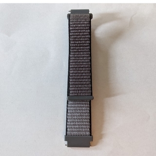 Amazfit Bip/20mm幅 腕時計 替えベルト（グレー✕黒）(その他)