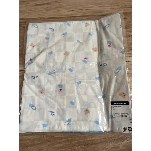 新品 ミキハウス ガーゼタオル2枚組