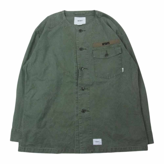 WTAPS ダブルタップス 長袖シャツ 20SS 201TQDT-SHM01 Scout LS スカウト ミリタリー シャツ ジャケット カーキ系 X 02