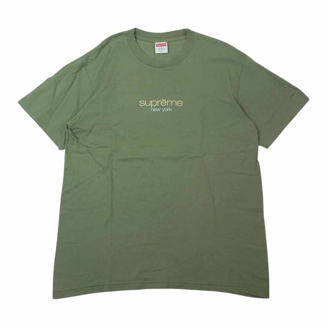 Supreme シュプリーム Ｔシャツ 22SS Classic Logo Tee クラシック ロゴ プリント 半袖 Tシャツ ライトグリーン系 S約44cm着丈