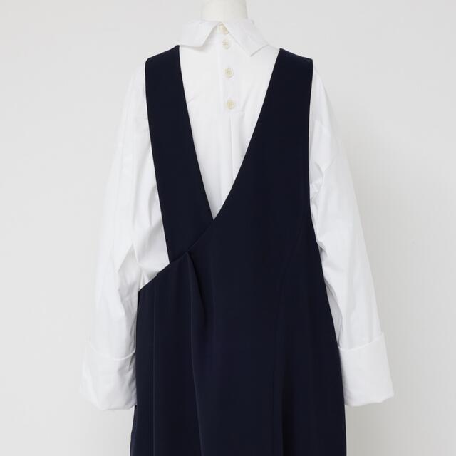 ENFOLD ダブルサテン Docking DRESS シャツ 最終 お気にいる forhans