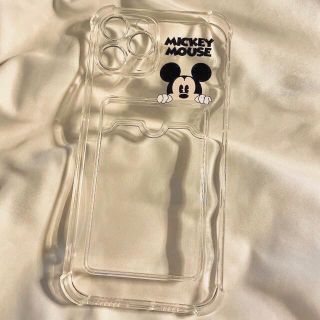 ディズニー(Disney)のミッキーマウス　ディズニー　スマホケース　カード入れ(iPhoneケース)