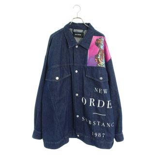 ラフシモンズ ジージャン/デニムジャケット(メンズ)の通販 200点以上 販売特注 SIMONS オーバサイズデニムジャケット S 【美品・タグあり】RAF カバーオール