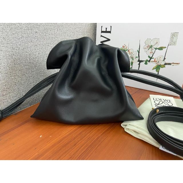 ロエベ ミニフラメンコ クラッチバッグ ショルダーバッグ ブラック 1