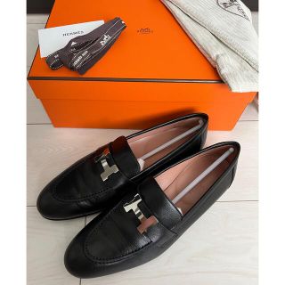 エルメス(Hermes)のエルメス　モカシンパリ　37.5(ローファー/革靴)