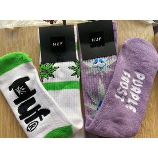 ハフ(HUF)の新品人気のハフHUFのロングソックスの2足セット(ソックス)