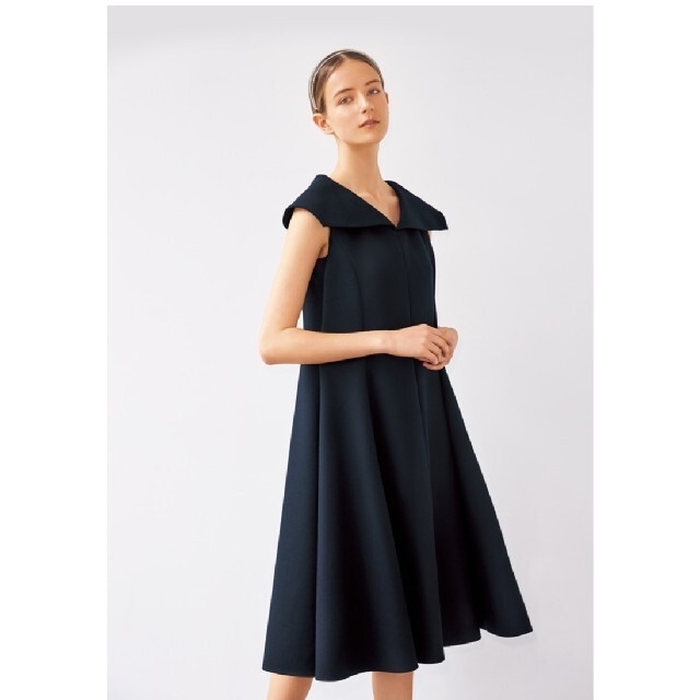 フォクシー "Barcelona Dress" ミッドナイトブルー 38ひざ丈ワンピース