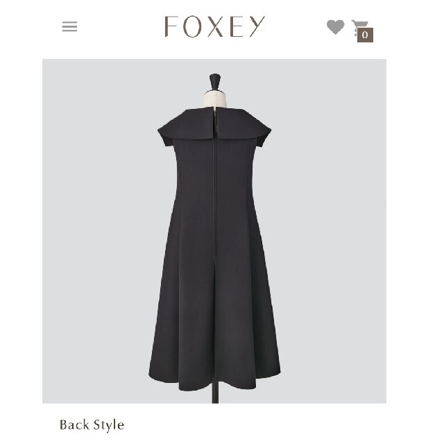 FOXEY(フォクシー)のフォクシー "Barcelona Dress" ミッドナイトブルー 38 レディースのワンピース(ひざ丈ワンピース)の商品写真