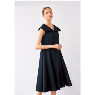 フォクシー(FOXEY)のフォクシー "Barcelona Dress" ミッドナイトブルー 38(ひざ丈ワンピース)