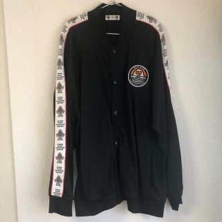 ジーユー(GU)のGU STUDIO SEVEN トラックジャケット XL BLACK(ナイロンジャケット)