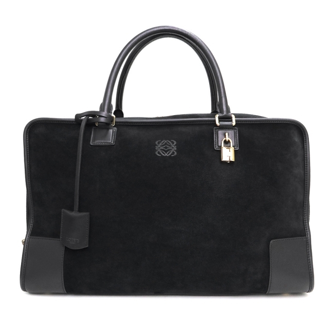 LOEWE - ロエベ LOEWE アマソナ 44 ハンドバッグ ボストンバッグ スエード スウェード レザー ブラック 黒（中古）の通販 by ブランドシティ｜ロエベならラクマ