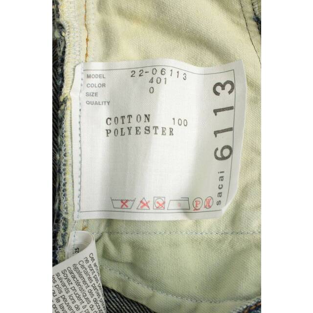 sacai - サカイ 22SS 22-06113 デニムミックスプリーツ切替 sacai - サカイ 22SS 22-06113 デニムミックスプリーツ切替