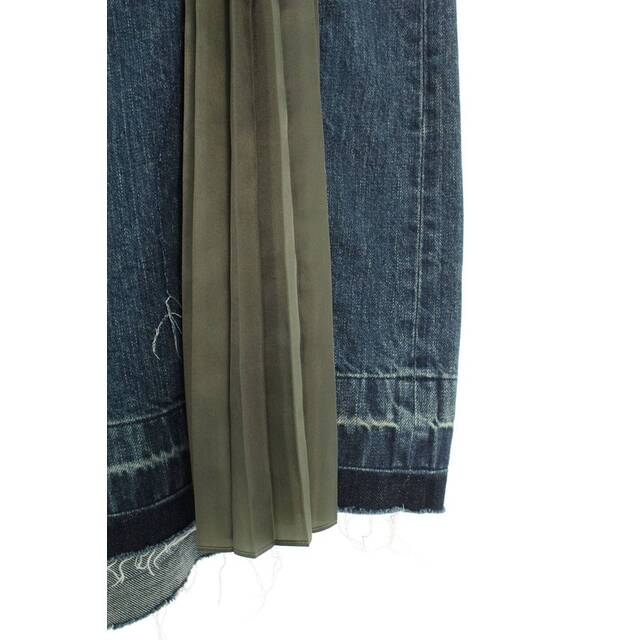 sacai - サカイ 22SS 22-06113 デニムミックスプリーツ切替 sacai - サカイ 22SS 22-06113 デニムミックスプリーツ切替