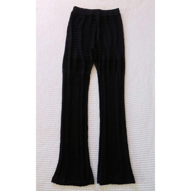 【Mame】curtain lace knitted trousers／ 2