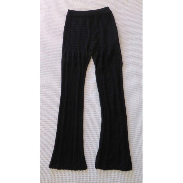 【Mame】curtain lace knitted trousers／ 2